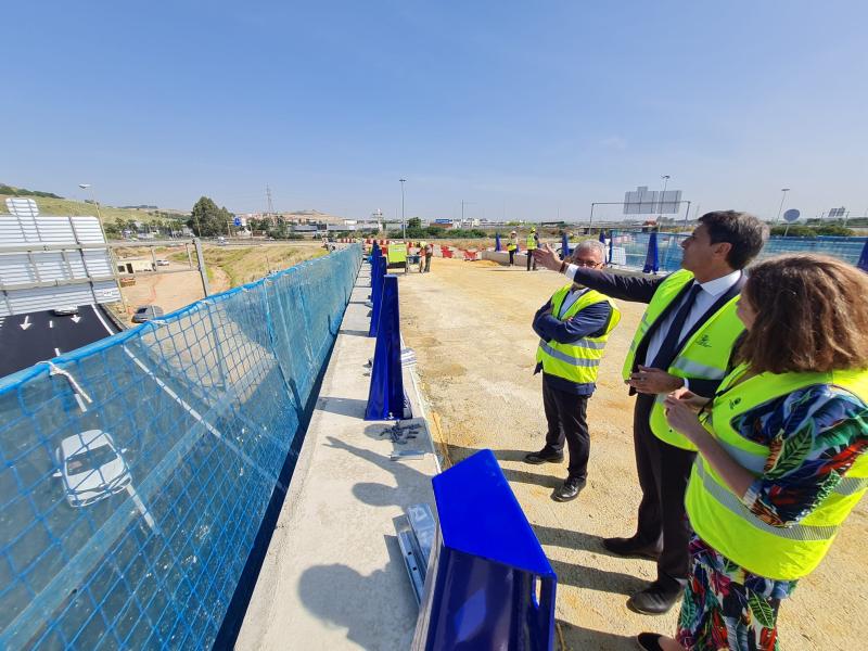 Las obras para la construcción de los nuevos enlaces en La Pañoleta finalizarán en dos meses