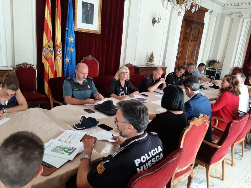 La Junta Local de Seguridad de Huesca establece el dispositivo para las fiestas de San Lorenzo 