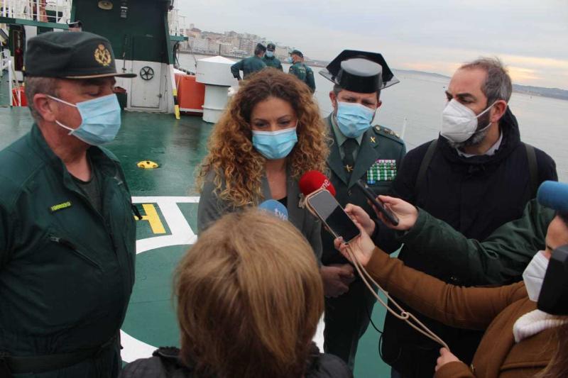 El buque oceánico ‘Río Miño’ de la Guardia Civil establece su base en Santander para la vigilancia de la costera de la caballa