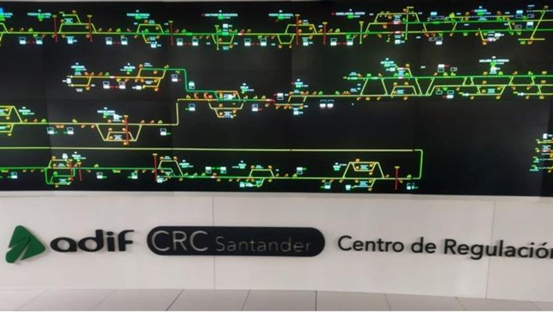 Adif pone en funcionamiento el Centro de Regulación de la Circulación Ferroviaria CRC Multired para Cantabria 