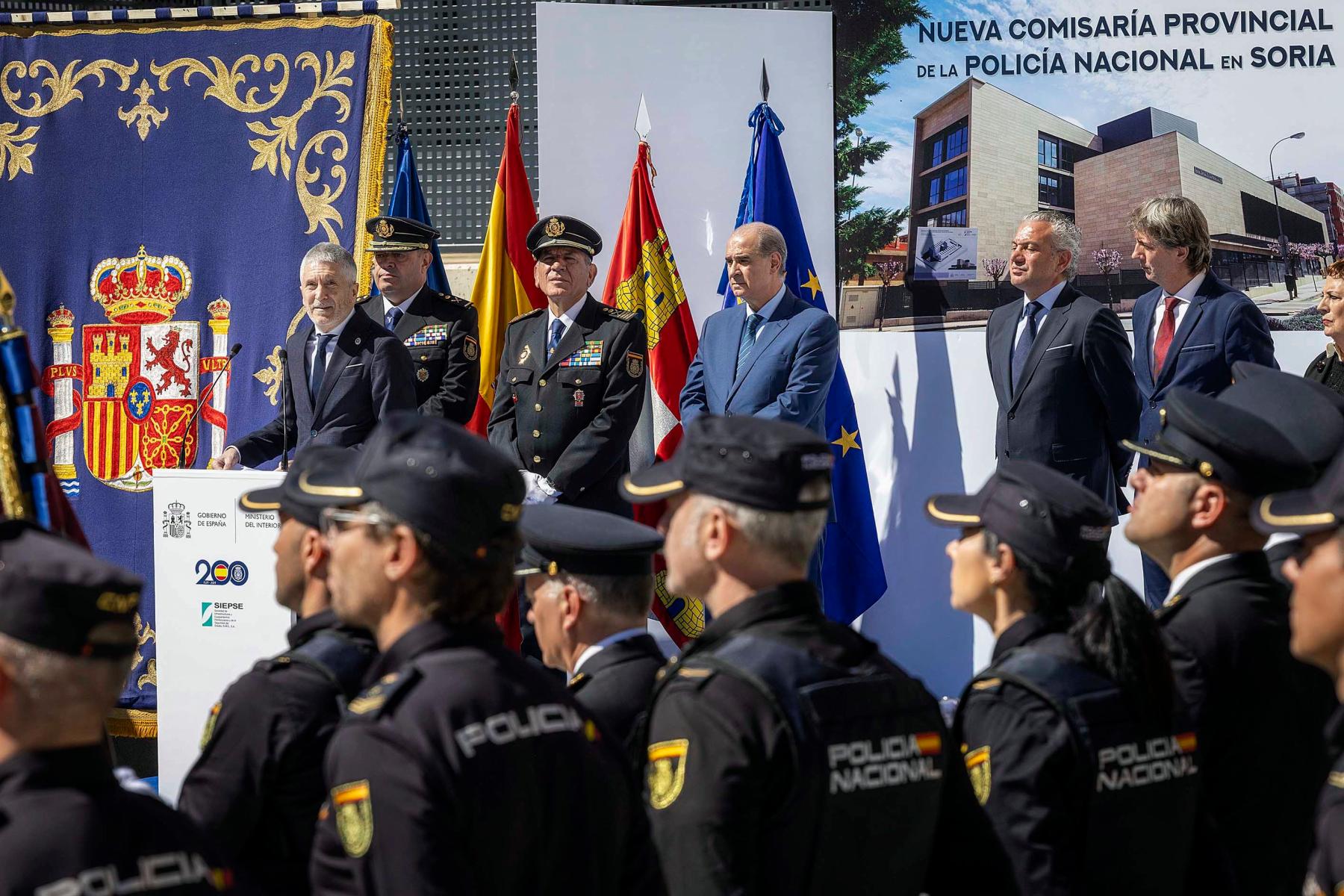 Grande-Marlaska destaca el aumento de efectivos como muestra del compromiso con la seguridad y el progreso en Soria 