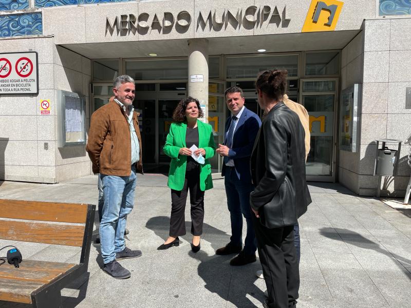 María Rivas explica que o investimento de máis de 237.000 euros do Goberno en Boiro fará un mercado urbano sustentable máis moderno, dixital e verde 