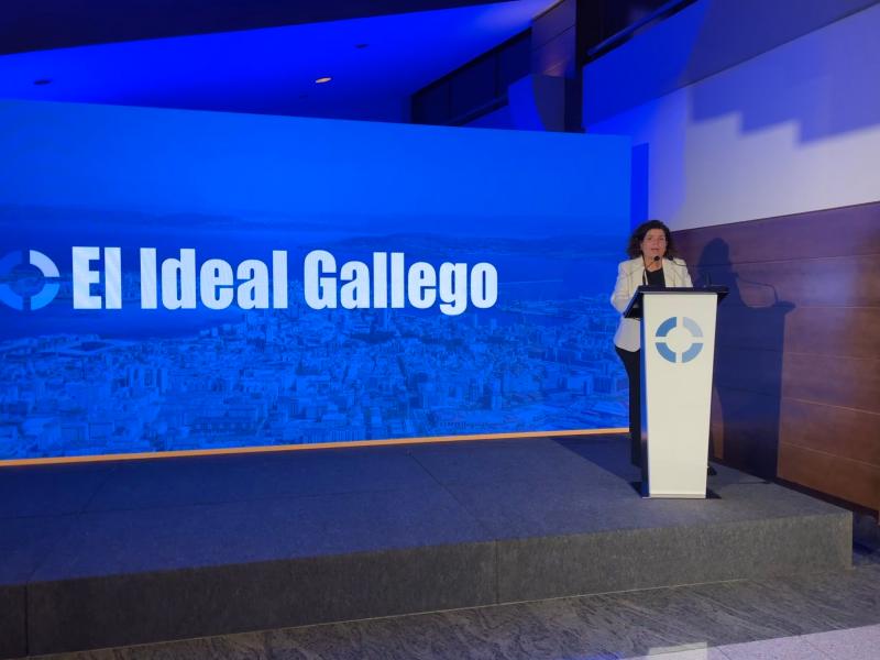 María Rivas subliña a tradición e a innovación que axunta O Ideal Galego na súa nova aposta pola dixitalización