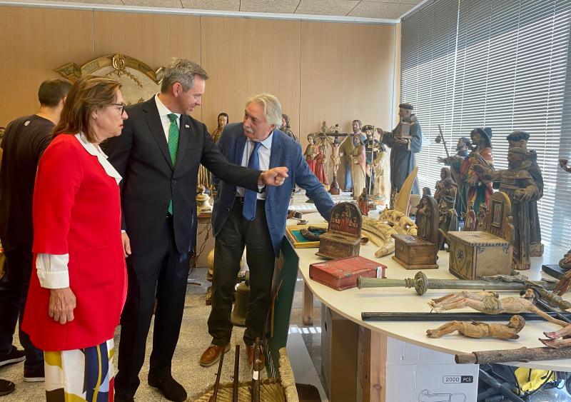 José Miñones destaca el relevante trabajo de la Guardia Civil en la protección del patrimonio, con más de 150 piezas de arte sacro recuperadas