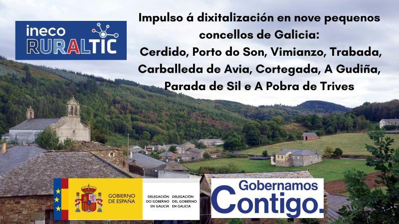 José Miñones anuncia que el Gobierno promoverá la digitalización de nueve pequeños ayuntamientos de Galicia gracias a Ineco-Ruraltic, en un avance más hacia cohesión del territorio