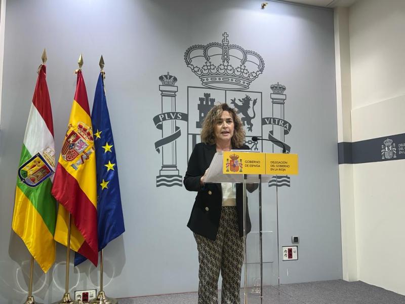 La delegada confirma el alto compromiso del Gobierno de España con las infraestructuras de La Rioja tras las importantes licitaciones en la N-232