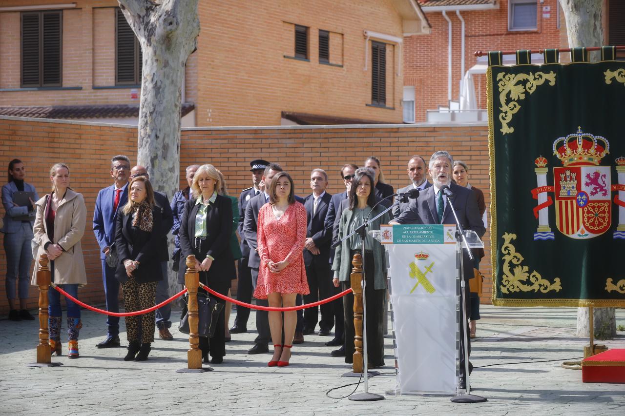 Mercedes González asiste a la inauguración del nuevo puesto de la Guardia Civil en San Martín de la Vega (Madrid)